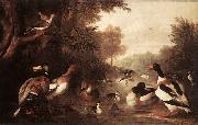 Jakob Bogdani Landscape with Ducks France oil painting artist